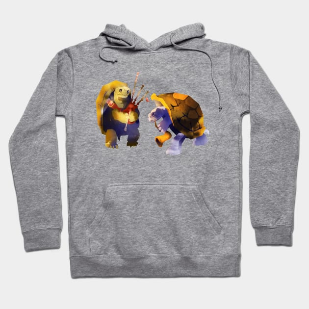 Two tortle bards Hoodie by Inchpenny